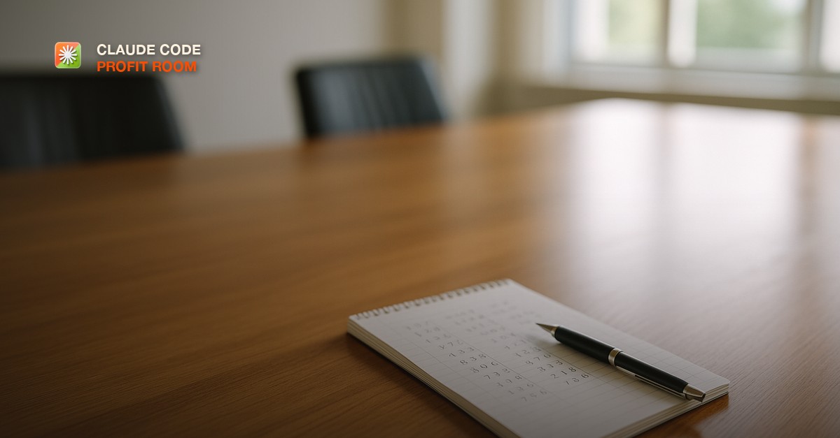 A clean conference table with a notepad and pen in bright natural light suggesting a professional meeting