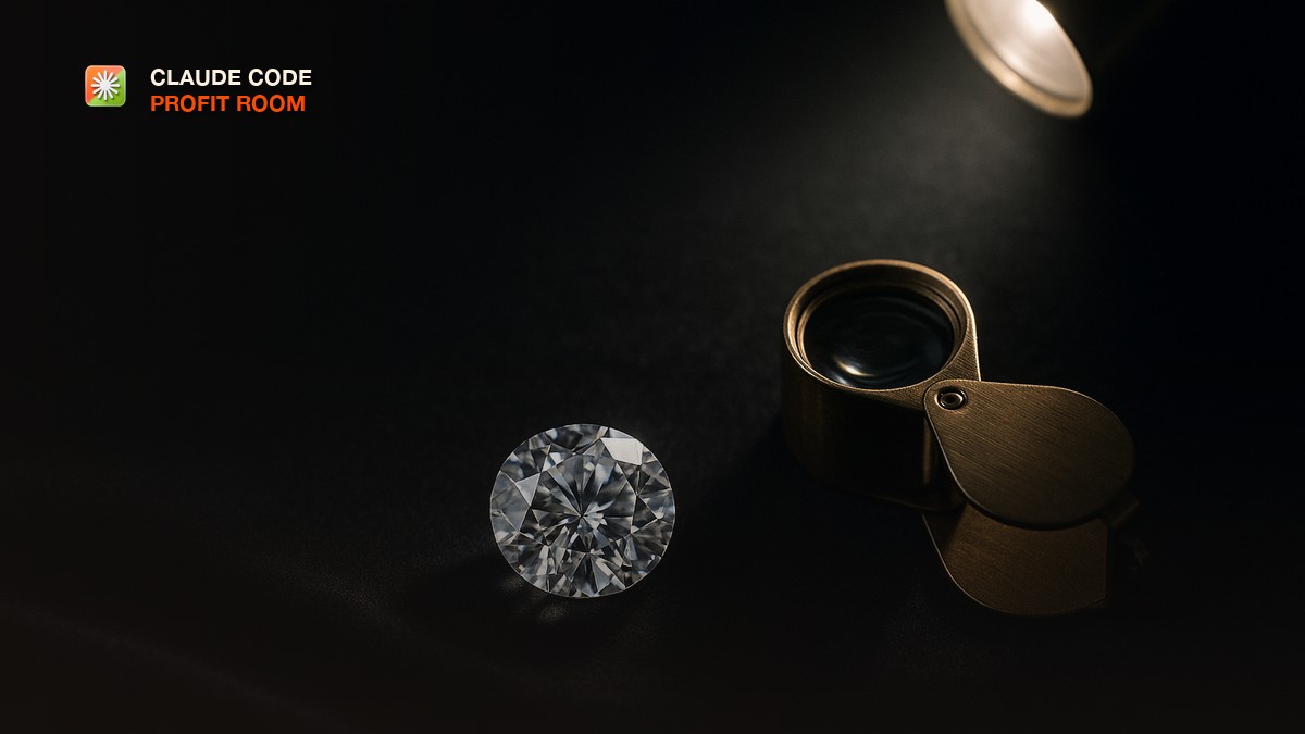 A single polished gemstone on a dark jeweler's cloth beside a loupe in focused light